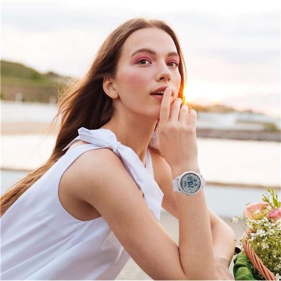 Digital Watch Waterproof with Stopwatch Alarm Countdown Dual Time, Ultra-Thin - Picture 4 of 6